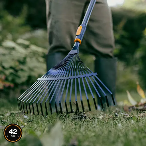 Граблі сталеві віялові Fiskars OneClick 42 см (1080675) - фото 3