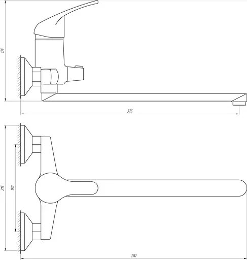 Змішувач для ванни Globus Lux Solly GLSO-208 Хром - фото 4
