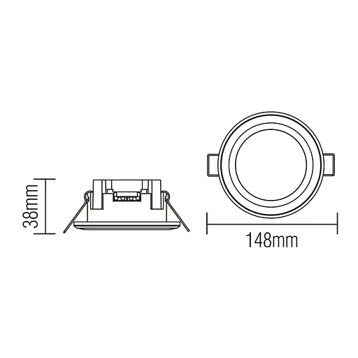 Світильник вмонтований CARTER-12 білий - фото 2
