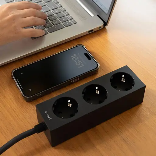 Мережевий фільтр Proove Magnet Strip (3xAC) 1.6m black (PSMS25000001) - фото 8