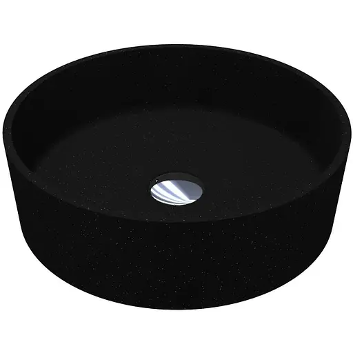 Умивальник Miraggio Bergamo mirastone black 0002673, Чорний матовий - фото 1