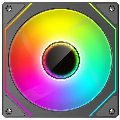 Вентилятор Coolmoon 120мм CM-5PRO-B-F Forward (CM-5PRO-B-F) Black - фото 2