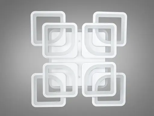 LED люстра с пультом, димером и цветной подсветкой, 170W, белая - фото 3