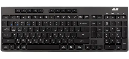 Клавіатура 2E KS280 Wireless EN/UK Silent (2E-KS280WBGR_UA) - фото 1