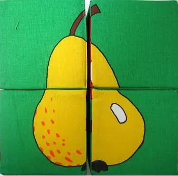 Кубики м’які Збери картинку фрукти, 126/3