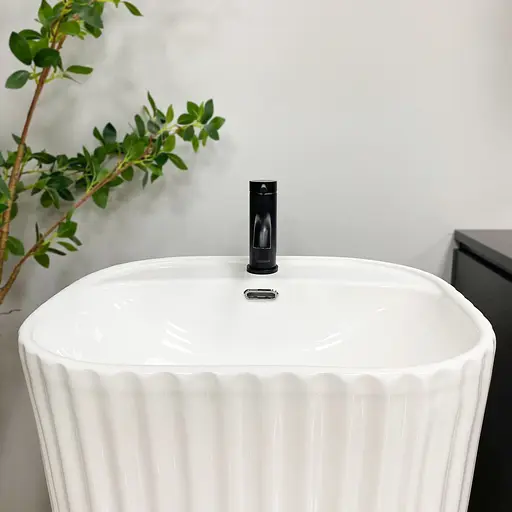 Умивальник VBI Tarsia white підлоговий VBI-019008, Білий - фото 6