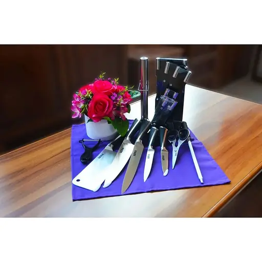 Набор ножей с подставкой 8 предметов Black (NS18SETKN) - фото 12