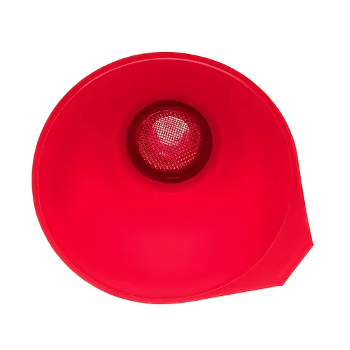 Лейка сливная воронка Ø 8.8 см пластиковая с ситом, Kitchette Красный 85905 - фото 6