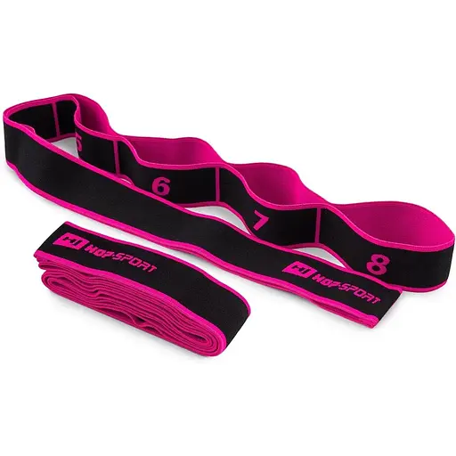 Резинка для фитнеса Hop-Sport с петлями 12-30кг HS-N904GB розовая - фото 2