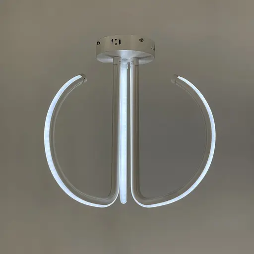 Потолочная белая LED люстра на три завитка Ст. 9979/3 | Line F - фото 5