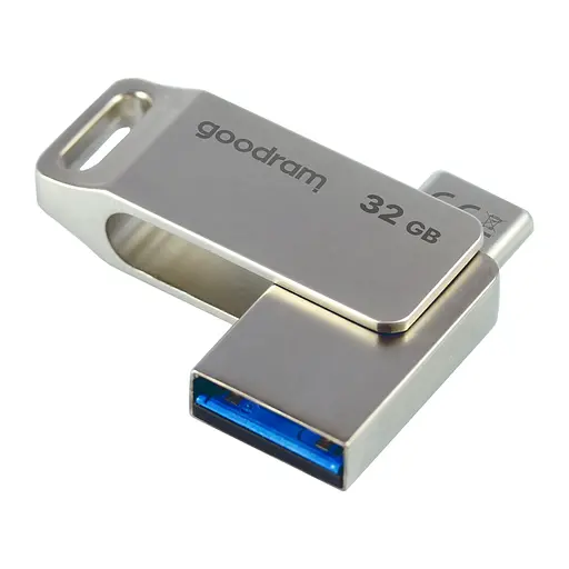 USB флеш накопичувач Goodram 32GB ODA3 Silver USB 3.0 / Type-C (ODA3-0320S0R11) - фото 3