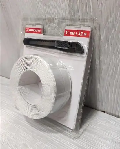 Стрічка бордюрна для ванної Mercury 41 мм х 3,2 м Білий 30412 - фото 5
