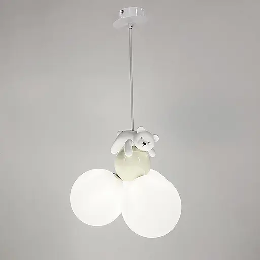 Підвісний світильник із ведмедиком та трьома плафонами | Арт. SGJ 13/3 | Line F - фото 7