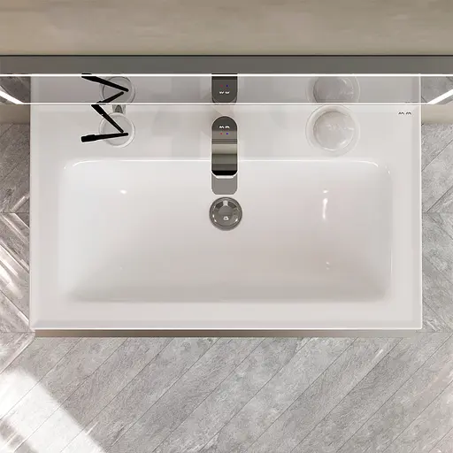 Тумба з умивальником AM.PM X-Joy підлогова 80 см 2 ящики білий MTA-FSX0802WG-WCC0802WG Білий - фото 9