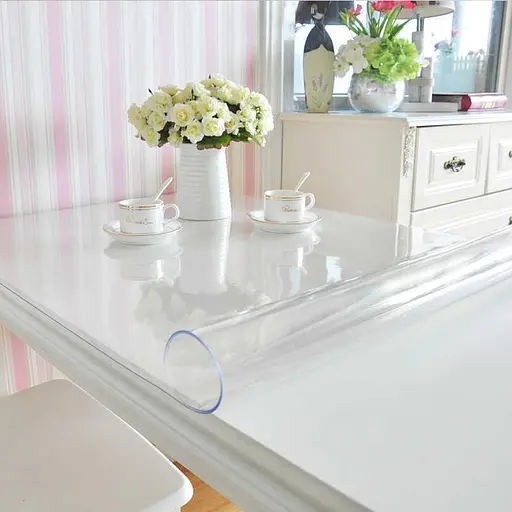 Силіконове покриття М'яке скло Soft Glass товщина 3.0 мм (ширина 1м) Прозора - фото 4