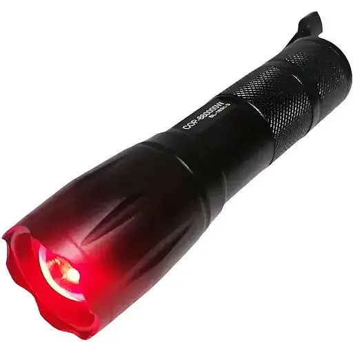 Ручний ліхтарик X-13 1 X-Balog BL-1831 з червоним світлом червоний та білий 18650 перехідник для батарейок AAA - фото 1