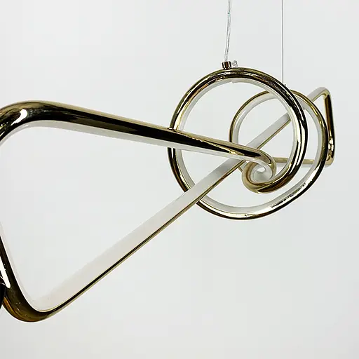 Современная золотая люстра AVIZE в двух размерах Line.F Длина 85 см - фото 5