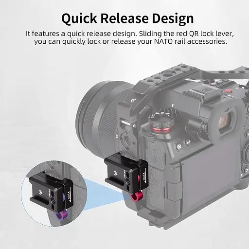 Швидкознімний затискач Nitze НАТО з холодним черевиком, для кріплення камери та монітора - фото 5