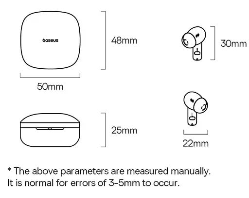 Навушники Baseus Bowie E19 White - фото 9