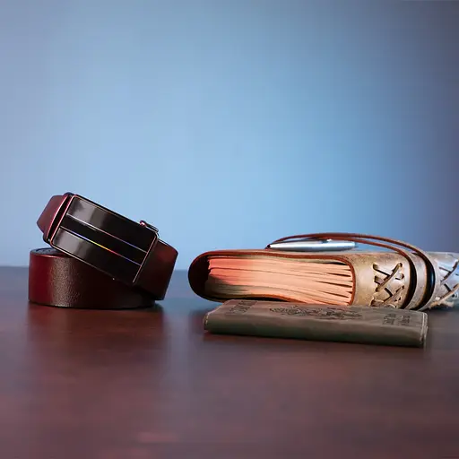 Ремінь шкіряний Vintage чоловічий 119х3,4 см acs0018154 - фото 7