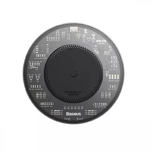 Бездротовий ЗП Baseus Simple 2 15 W CCJJ050001 + Кабель Type-C To Type-C 24 W (1m) - фото 1