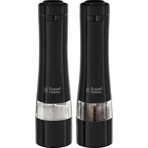 Russell Hobbs Млини для солі та перцю, ААх4, керамічні жернова, чорний