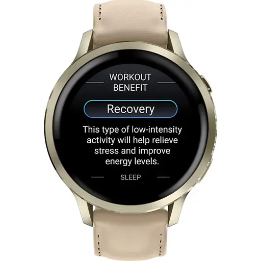 Смарт-часы Garmin Venu 4 41 мм Lunar Gold with Light Sand Leather Band (010-03013-03) [153834] - фото 5