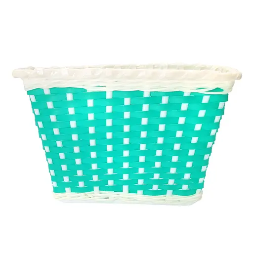 Корзина на детский велосипед / самокат ретро 23х16х16 см бирюзовая (G0001911) - фото 2