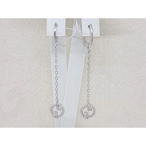 Серебряные серьги Агни Гледия с фианитами. 2192/1Р-CZ - фото 3