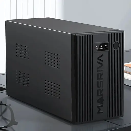 ИБП Marsriva MR-UF1200, 1200ВА/720Вт, Line-Interactive, LED version, 3хSchuko, 2x12V/9Ah - фото 4