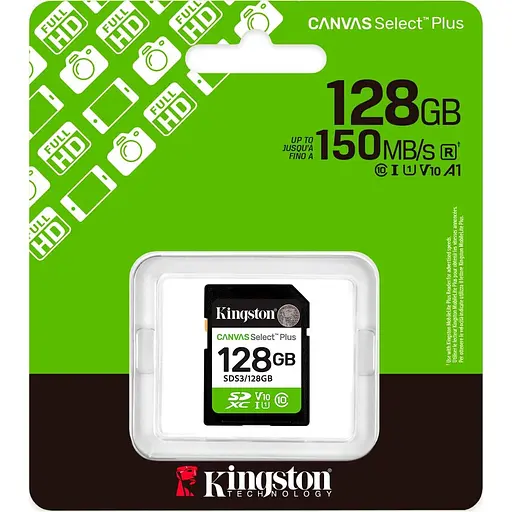 Карта пам'яті 128GB SDXC Canvas Select Plus Gen3 1 50MB/s C10 UHS-I U1 V10 SDS3/128GB - фото 3