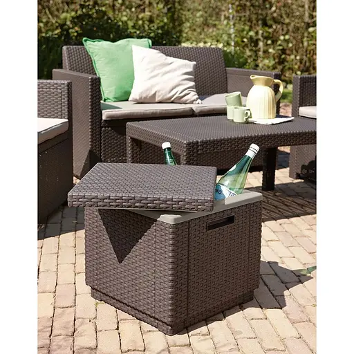 Стол-ящик с термоизоляцией Allibert Ice Cube коричневый - фото 9