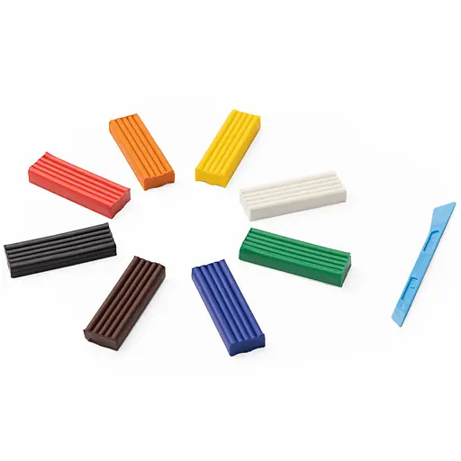 Пластилин 8 цветов, 128 грамм, стек, Увлечения, 99IDEAS - фото 9