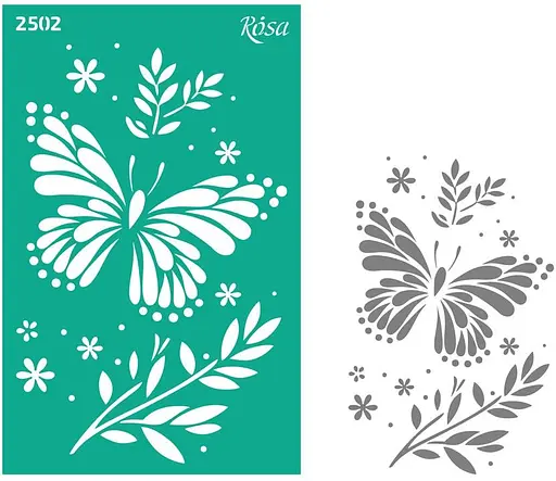 Трафарет багаторазовий самоклеючий №2502 13х20см серія Тварини Rosa TALENT