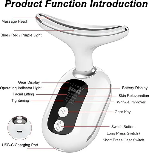 Электрический массажер для лица и шеи 3 режима - фото 6