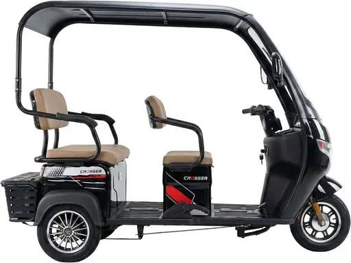 Електроскутер Триколісний Crosser TR7 VAGON (1000W, 72V,24Ah) Чорний - фото 3
