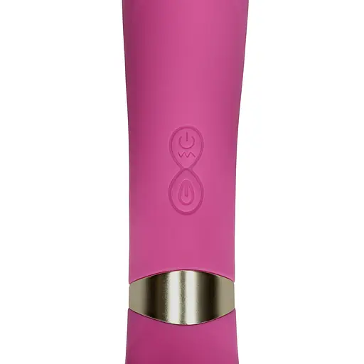 Вибратор Loveline Double Sided Flapping and G-Spot 24 см розовый - фото 6