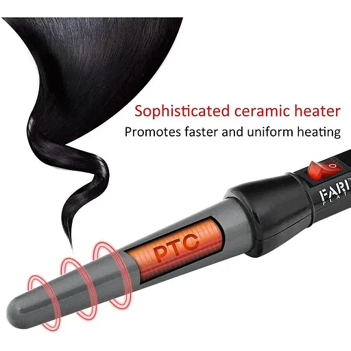 Набор для завивки волос и мини-утюжки для волос FARI Travel 2 в 1 керамические турмалиновые - фото 6