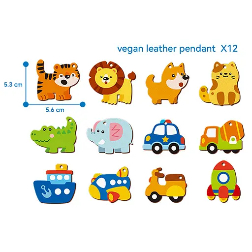 Набір для творчості, магніти, 12 шт., декор, фарби 12 кольорів - фото 3