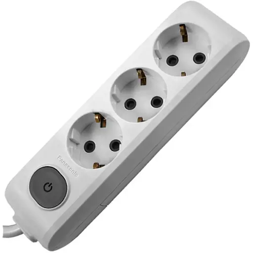 Подовжувач Panasonic X-Tendia із заземленням 3 гнізда, 5 м (WLTA04352GR-UA) - фото 2