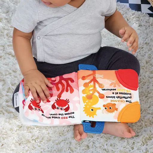 Игрушка-книга мягкая развивающая Baby Einstein Shades of the Sea - фото 11