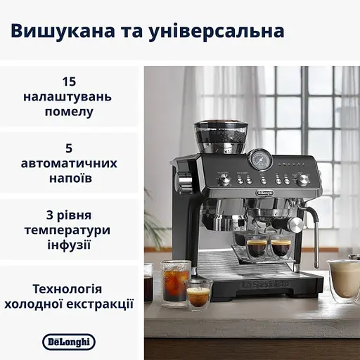 Кавоварка DeLonghi La Specialista Opera EC 9555 BK рожкова - фото 7