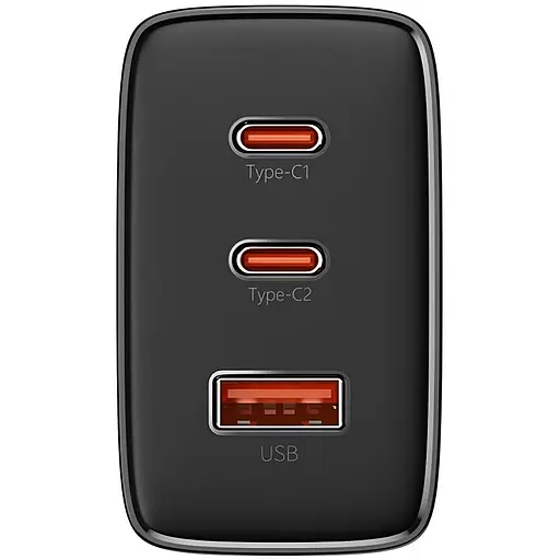МЗП Baseus Cube Pro Fast Charger PD65W (1USB-A/2C) (P10111404) Cluster Black - фото 3