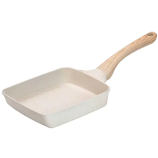 Сковорода прямоугольная глубокая 18 см Белый - фото 1