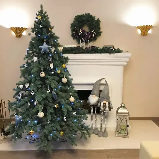 Ялинка штучна Hvoya Premium 180 см лита блакитна - фото 3