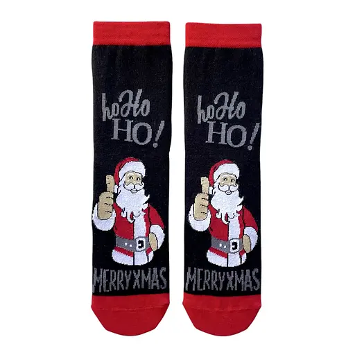 Носки Новогодние мужские из индийского хлопка "Merry XMas" 113059 - фото 1
