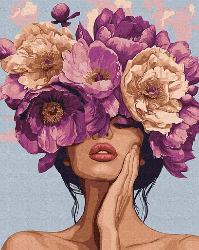 Набор для росписи по номерам Цветочная мелодия, 40x50 см, КНО8416