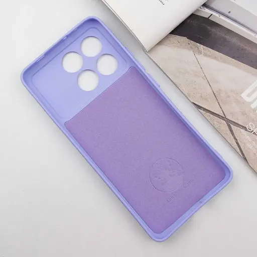 Чохол Lakshmi Silicone Cover Full Camera (A) для Xiaomi Poco X6 Pro Бузковий / Dasheen - фото 3