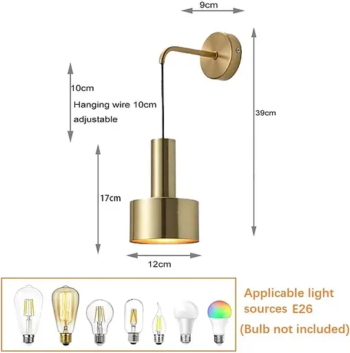 Настенный светильник абажур E26 Base 2шт. - фото 2