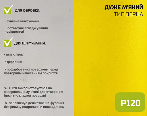 Наждачний папір Alloid Building Tools на паперовій основі 115мм х 10м зерно 120 (SP-10120) - фото 7